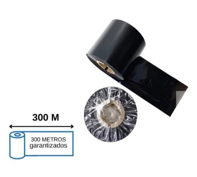 RIBBON DE RESINA TEXTIL 40MM X 300MTS